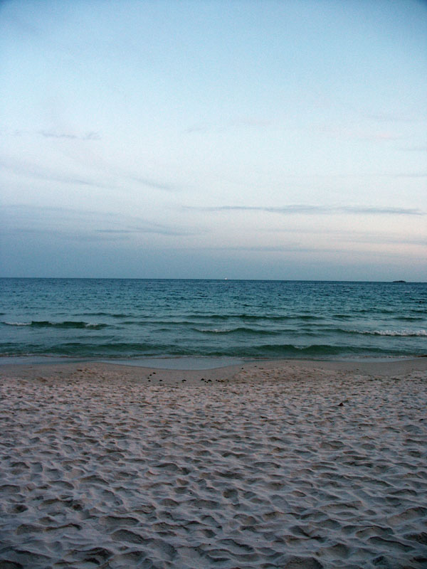 вечерный пляж