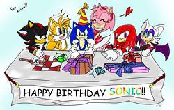 sonic birthday party for Sister