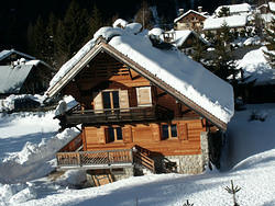 а это типичное швейцарское деревянное шале. на территории франции.